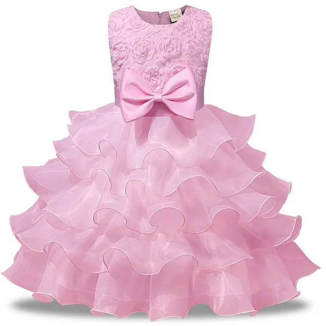 Winterale Little Girls Pageant Dresses Girls Puffy Dresses Children Summer Flax Ball Gown Medium Sunny Floral Candy Pure Color