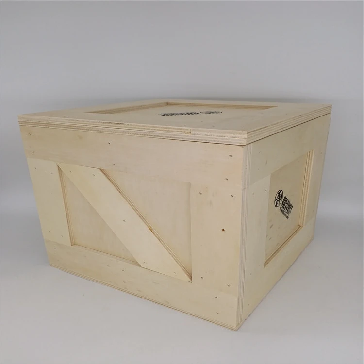 Multipurpose storage natural handmade wooden crate box