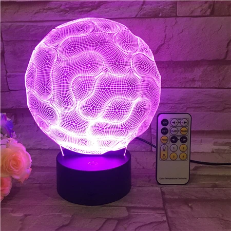 
Brain 3D Lamp Bedroom Decorative Night Light 7Color Change USB Cable Smart Touch Button LED Desk Table Light Kids Gift 