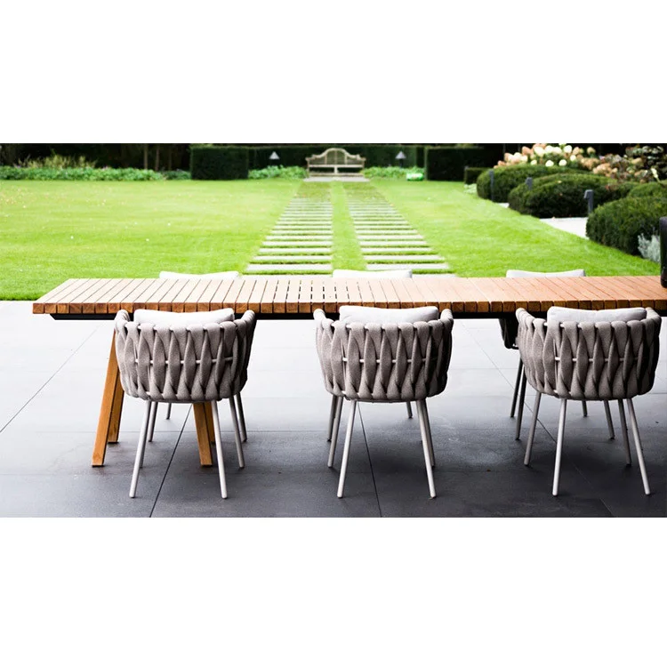 long narrow 10 seater square dining table