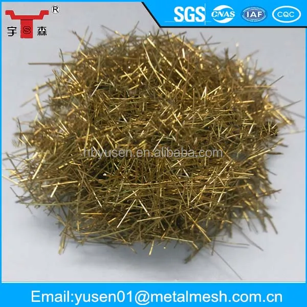 
13mm copper coated micro steel fiber for concrete reinforcement 