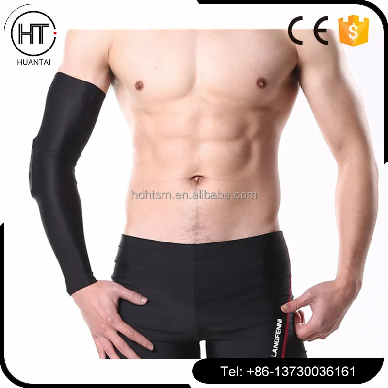Factory price Elastic Sport Basketball Shooter Arm Sleeve Crashproof Honeycomb Elbow Support Pads