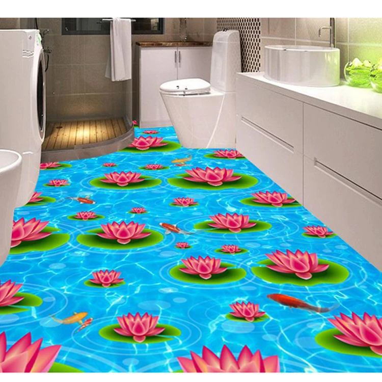 hot selling vinyl adhesive label,water proof vinyl custom sticker,3d pvc floor sticker