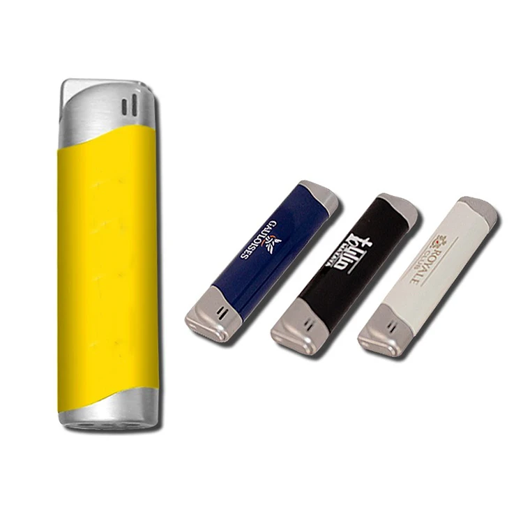 Hot-selling plastic custom-made butane gas flame cigarette Lighter