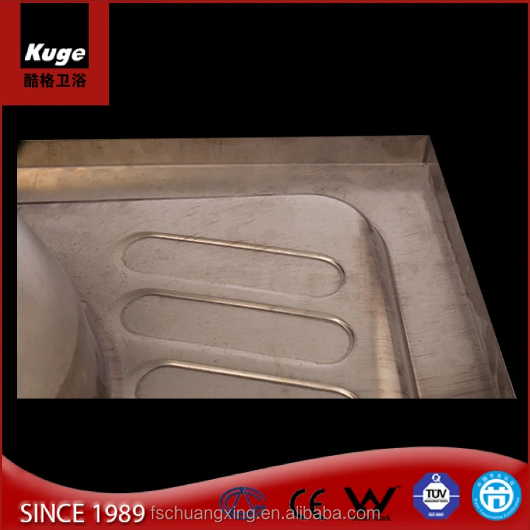 Bathroom use toilet pans stainless steel types of wc squatting pan toilet