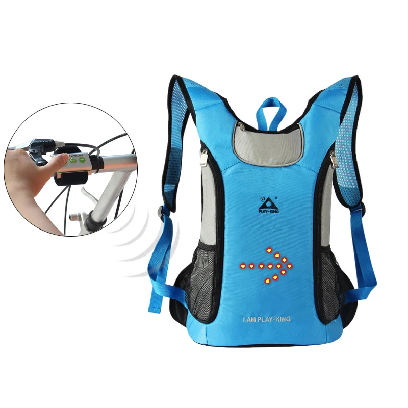 Hot Sale Premium Remote Control LED Light Turn Signal Bike Cycling Hiking Outdoor Night Safety Custom Backpack