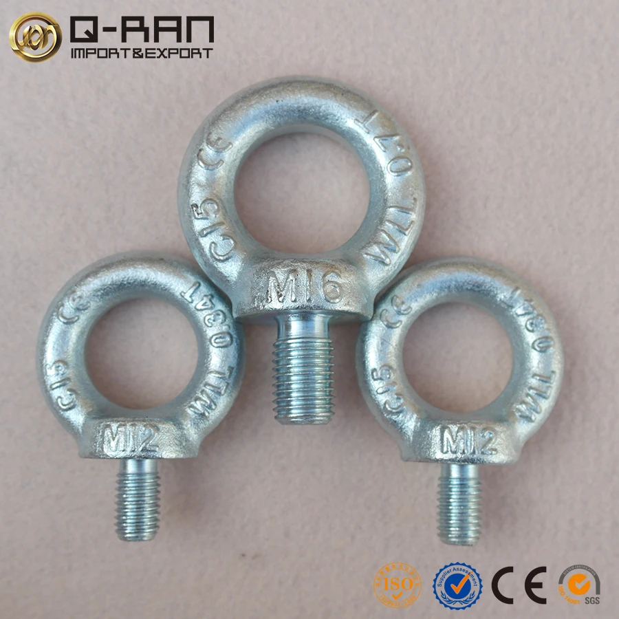 
Rigging Hardware Galvanized Lifting Din580 Eye Bolt with cheap price 