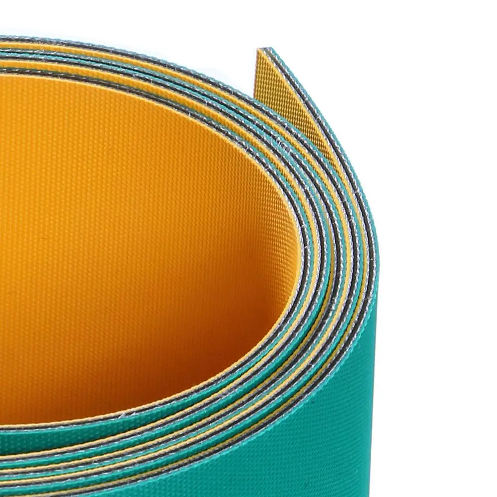 
Green/Yellow Nylon and Rubber Endless / Open Flat Belt For Textile Machine 