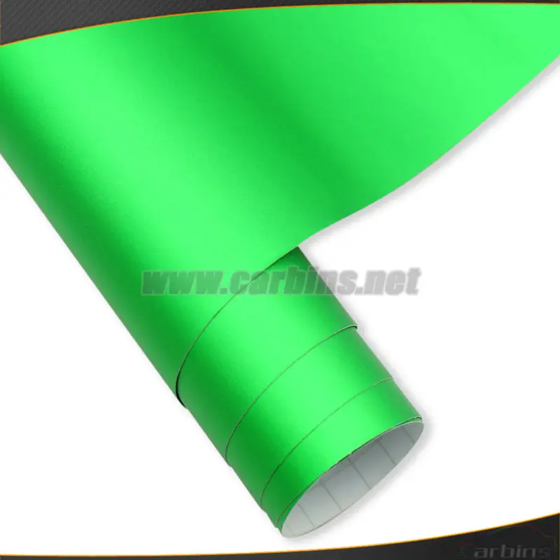 зеленый матовый хром изменение цвет кузова наклейка винила, пузырь бесплатно автомобиль упаковка винил лист 1,52 * 20м
