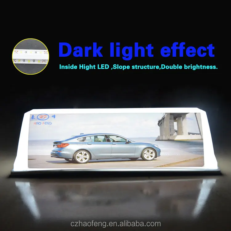 
New shape taxi advertising top light strong magnet taxi dome light 