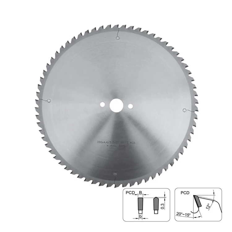 Polycrystalline Diamond Circular PCD  Saw Blade for Chipboard Layer  Laminated Panel MDF