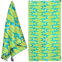 Wholesale Printed Microfiber Sport Towels Custom Microfibre Sublimated Beach Swimming Pool Towel