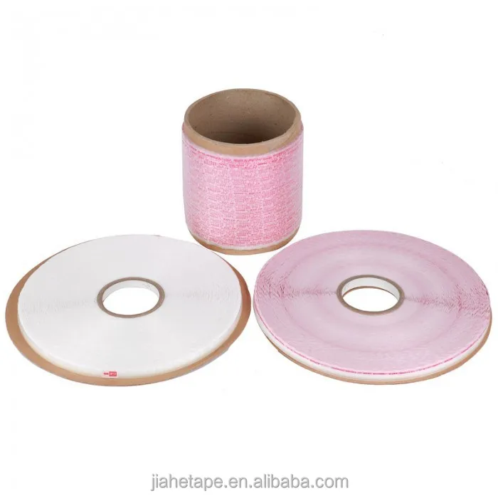 Resealable self adhesive tape for sealing OPP , PP , BOPP clear plastic bags