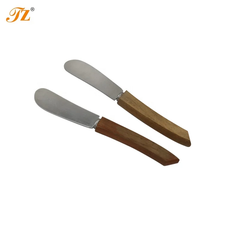 Wholesale Good Quality Stainless Steel Wood Handle Butter Knife