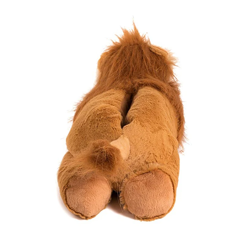 OEM Customized Fuzzy Stuffed Animal Lion Shaped Plush Slippers Fluffy Animal Bedroom Slippers