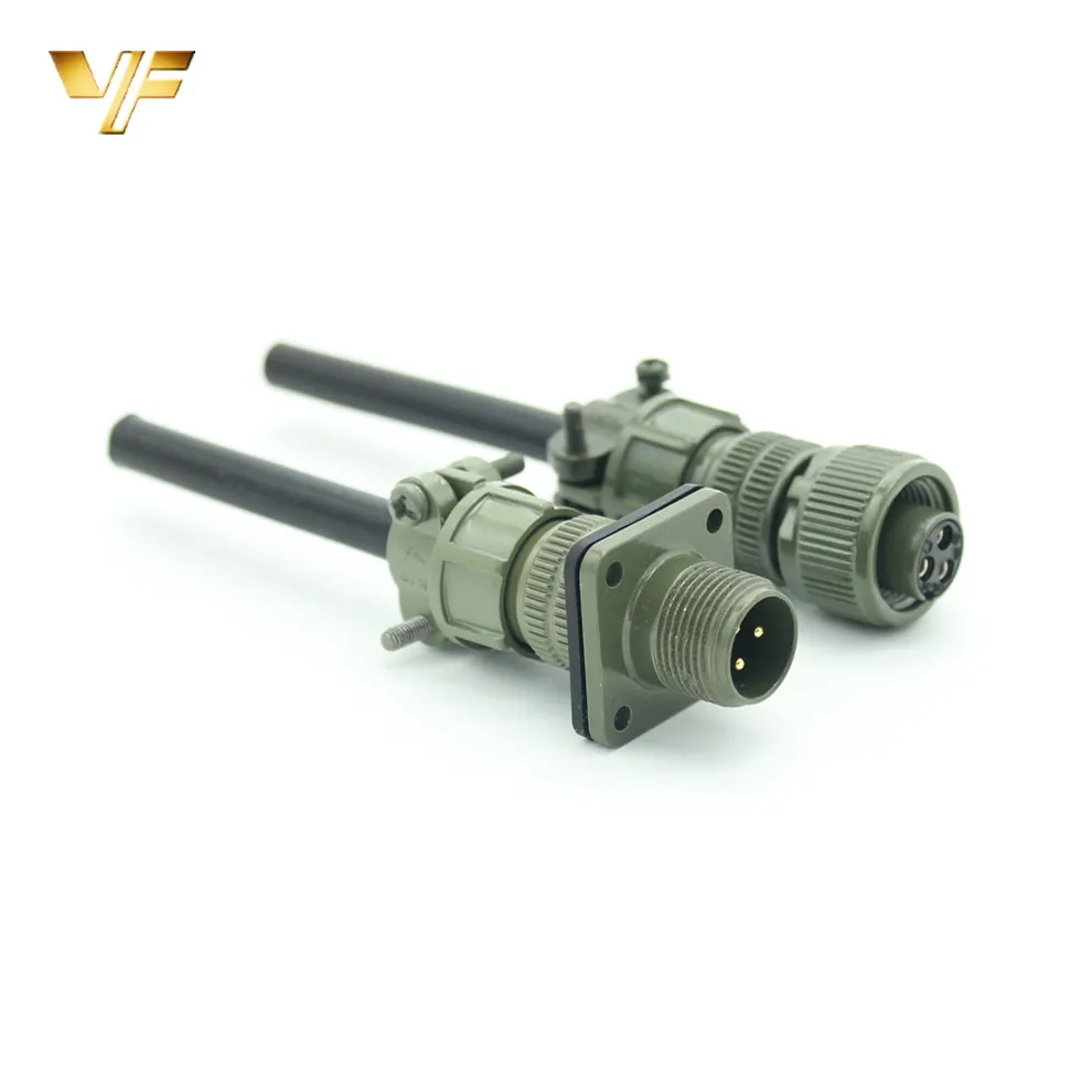 Military MS3106A ip67 2 and 3 pin round type connector