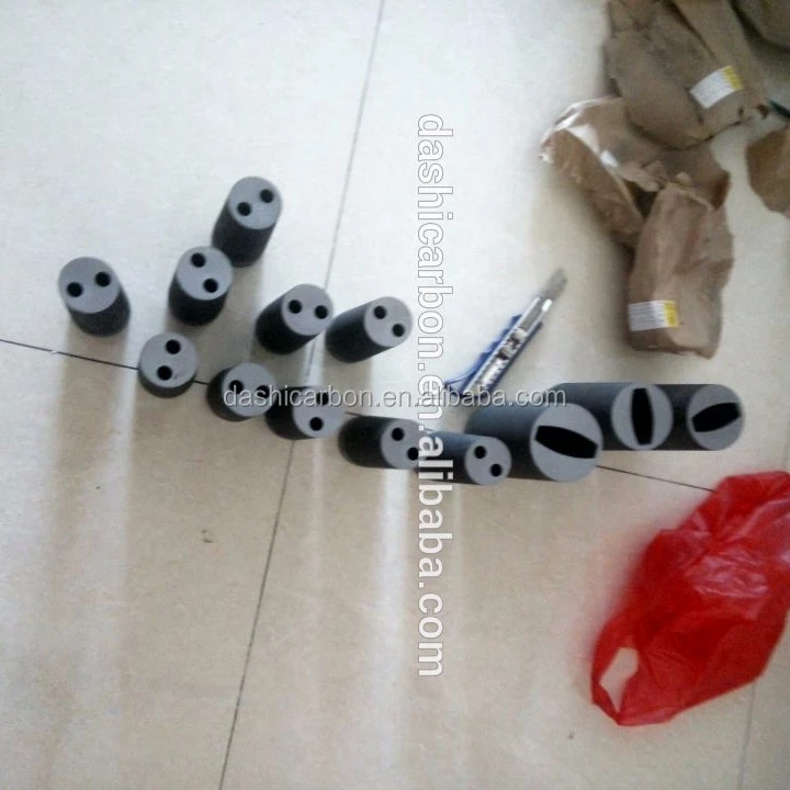 custom copper/aluminum products graphite nozzle mould used by high density, high purity material