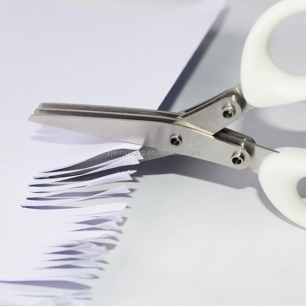 
kitchen scissors multipurpose 5 blades herb scissors herb scissor with easy cleaning brush 