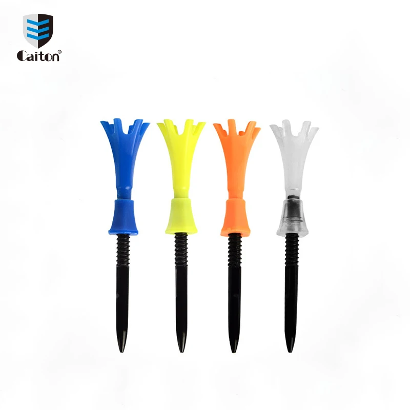 Wholesale customize colorful adjustable screw plastic golf tees