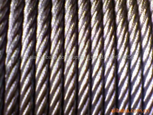 7x19 galvanized aircraft steel cable 7x19 оцинкованный стальной трос для авиации