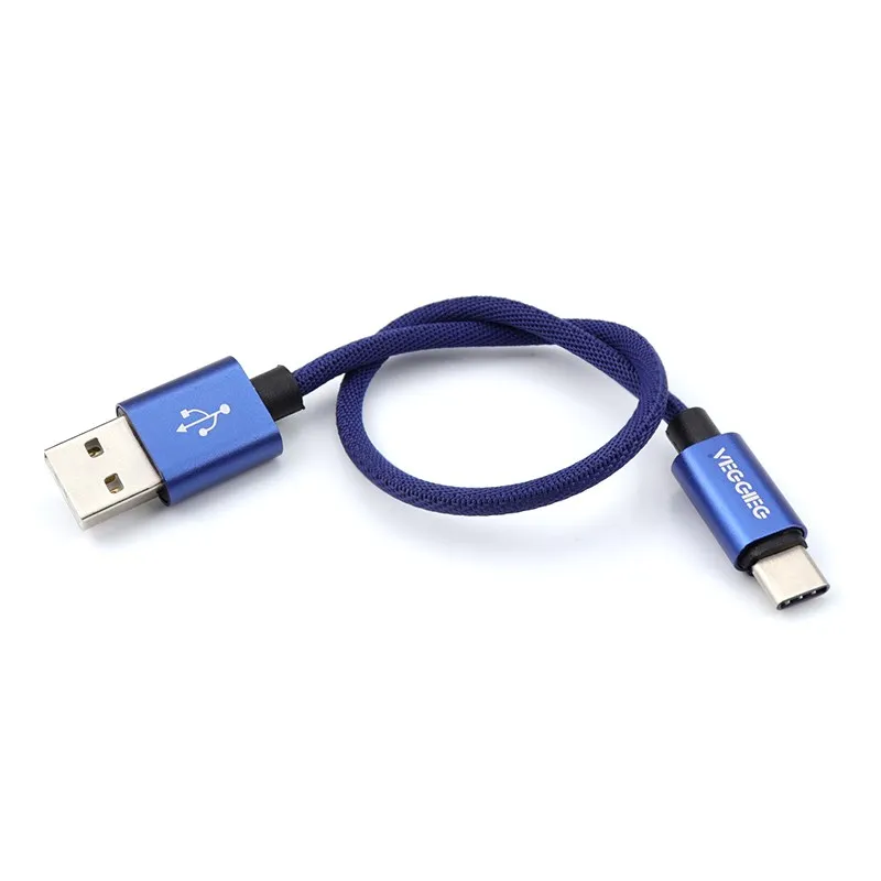 Nylon Braided Fast Charger Cord Charging Cable USB C Cable Mobile Phone Type C Devices Charger 1 Pcs Blue Copper+pvc Micro-usb