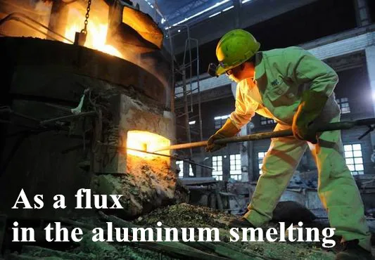 Флюсирующий агент калий криолит тетрафторалюминат