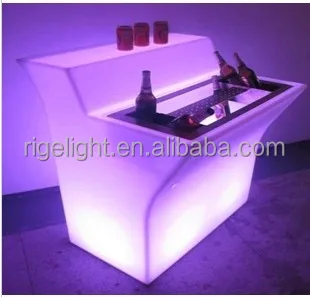 DJ nightclub wedding party IP65 rechargeable led bar table counter used