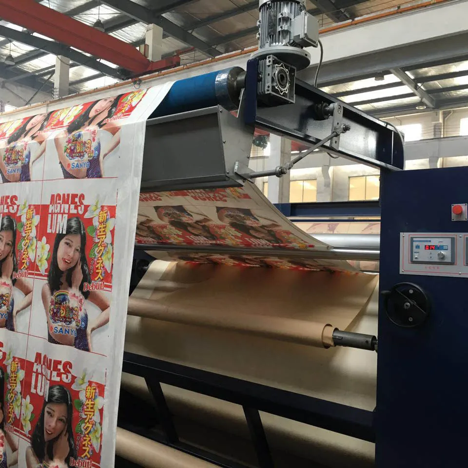 Dye sublimation polyester textile calender machine