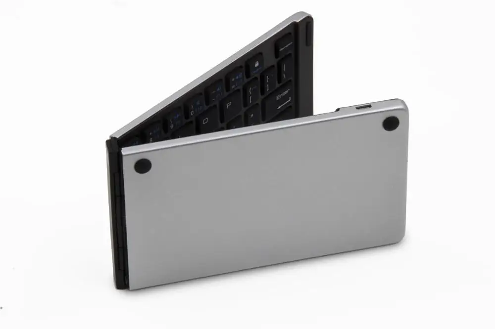 Pocket sized folding design wireless bluetooth keyboard works for IOS/Android/Windows