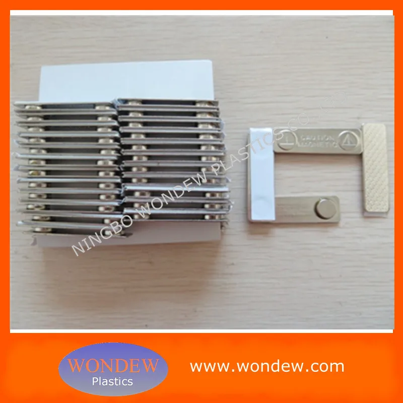 
Reusable magnetic name badges 