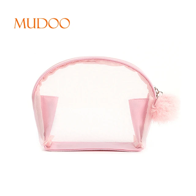 Women Nylon Cosmetic Bag Travel Makeup Organizer Mesh Bag