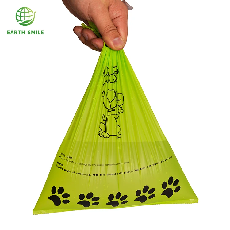 BPI ASTM D6400 EN13432 Approval 100% Biodegradable Compostable Pets Poop Bag Dog Waste Bags