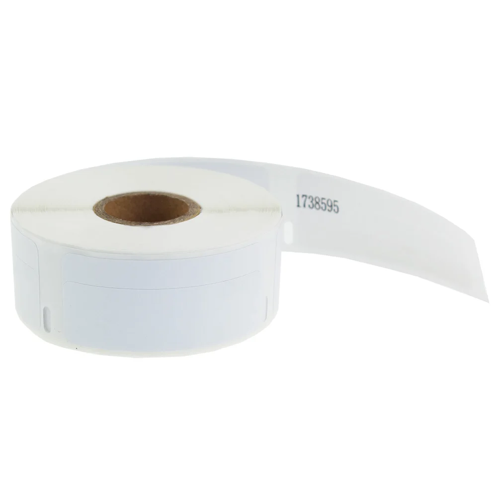 For DYMO LW Barcode Labels for LabelWriter for Label Printers, White, 3/4' x 2-1/2', 1 roll of 450 (1738595)