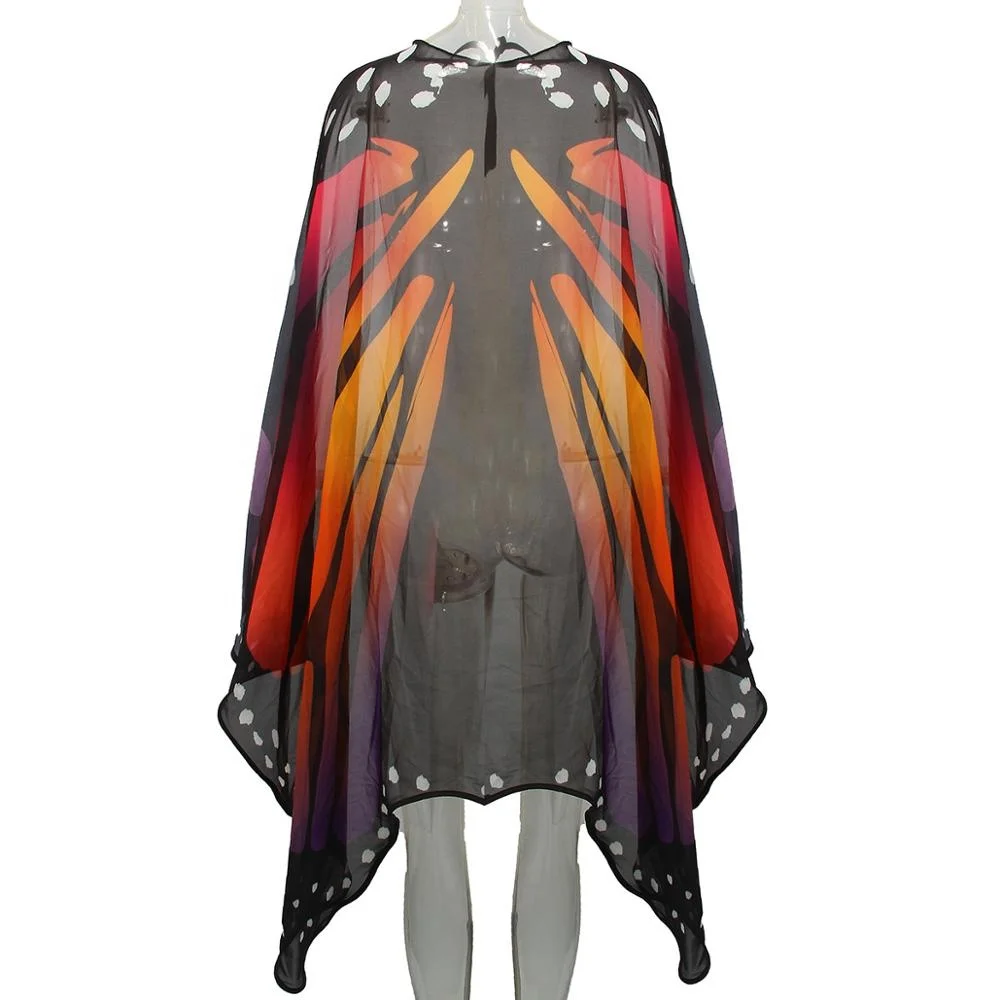 
New style chiffon scarf butterfly shawl soft hand-feeling fabric printing scarf factory direct sale 