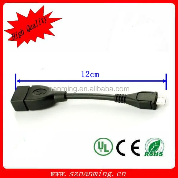 Micro USB Мужчина к USB 2.0 Женский OTG Адаптер Адаптеры Кабель