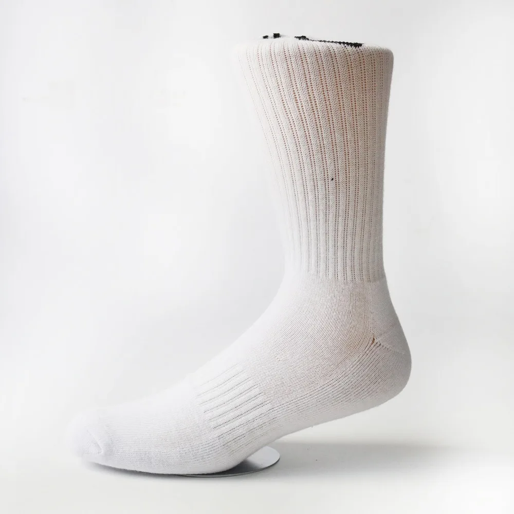 Custom your own designs high quality free size cotton tennis socks