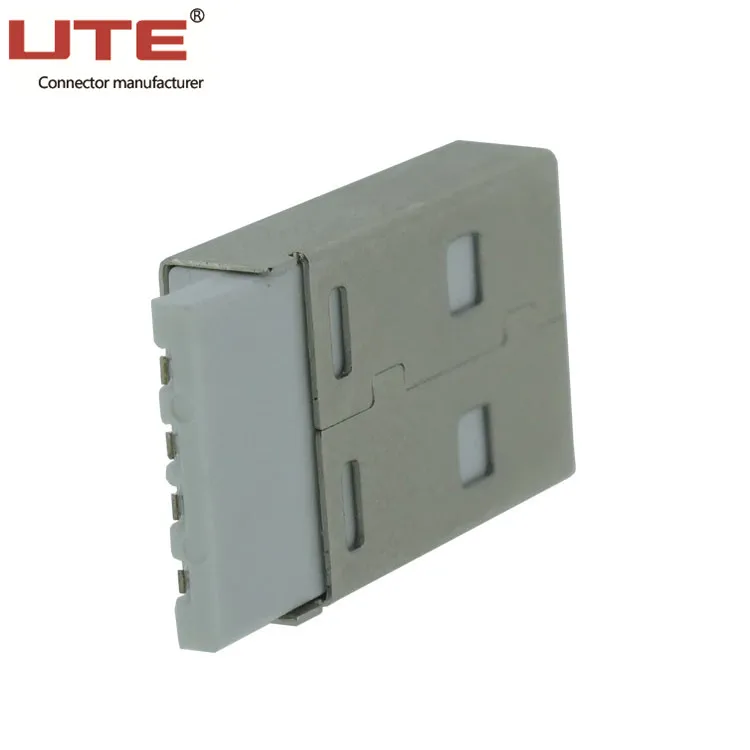 4 Pin mini A Type Male Plug Right Angle PCB Mount USB Header Connector