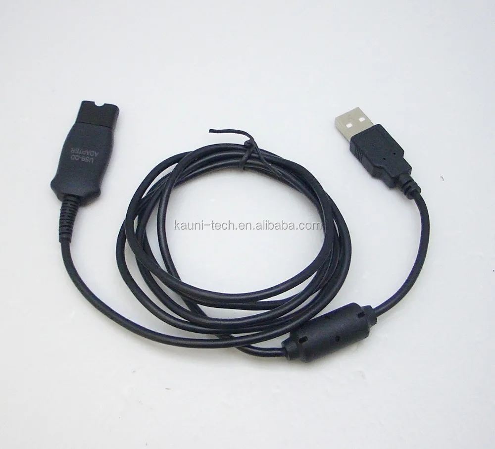 DA95 USB QD adapter for Plantronics QD Corded Headsets connect to Computer PC