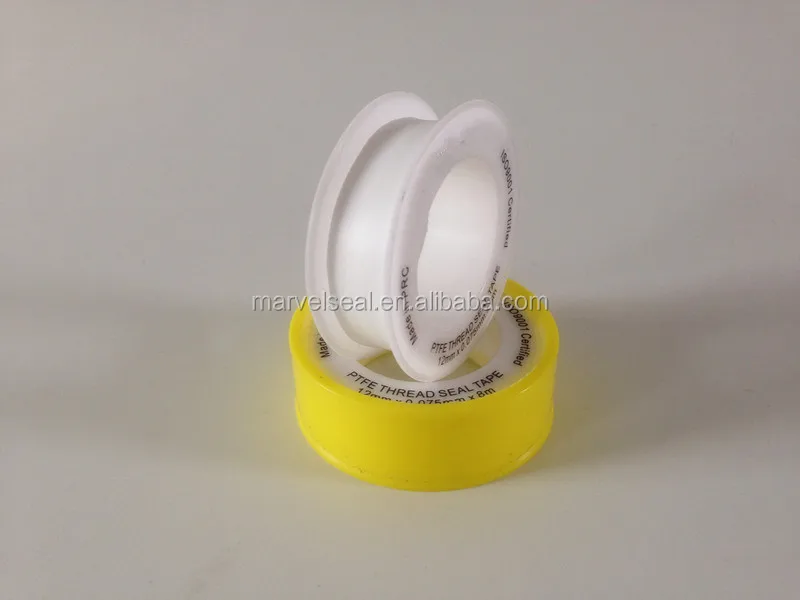 Hot selling ptfe thread seal tape with low price Cinta de ptfe de 0,1mm de grosor para sellado white