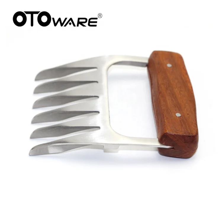Горячая Распродажа металлические когти OTOware из нержавеющей стали 18/8 с деревянной