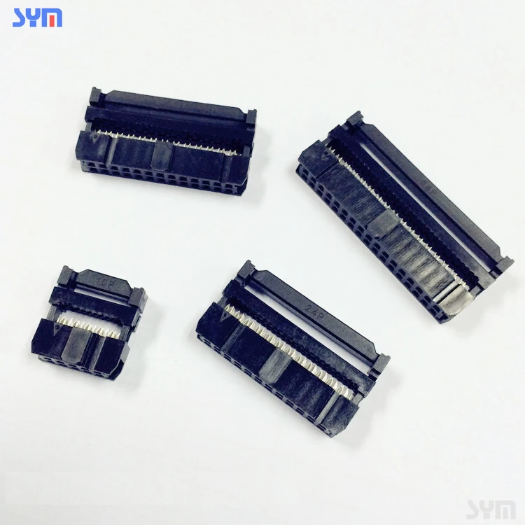 34 40 50 60 64pin 2.54mm wire-to-board Female Socket ribbon cable IDC connector