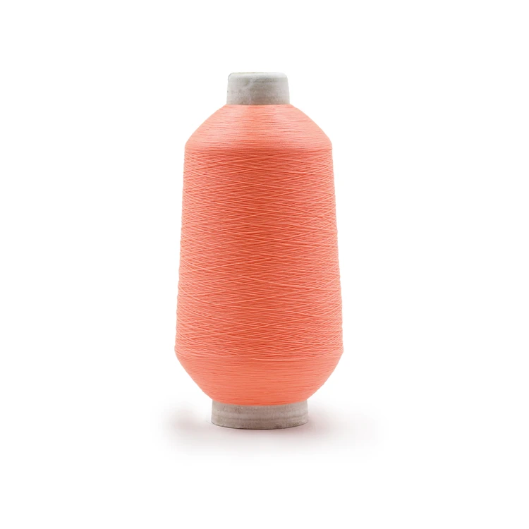 
210 stretch nylon tyre cord spandex covered yarn sock crochet rayon nylon low melting elastic yarn dope dyed fdy 