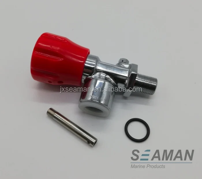 Gas Cylinder Valve High Pressure SCBA First Valve With Meter