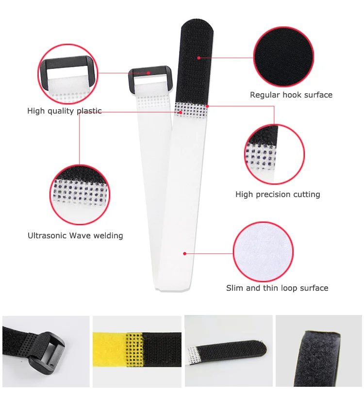 Reusable Cinch Straps, Multipurpose Strong Gripping, Quality Hook and Loop Securing Straps