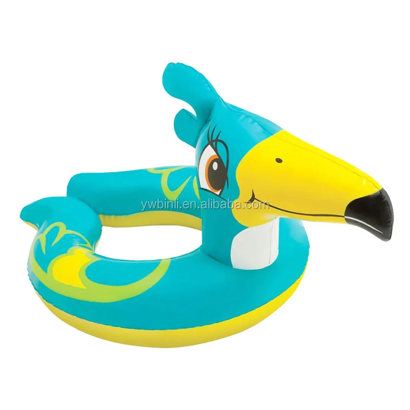 Animal Head Split Ring Pool Floats Bundle Monkey swim ring for kids