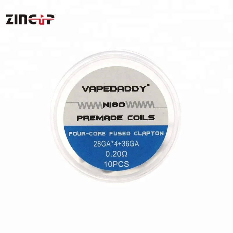 
High Quality Nichrome Heating Wire Four Core Fused Clapton Premade Coils 