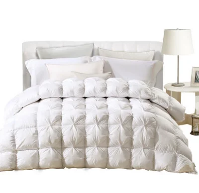 Luxury High Quality 90% White Goose Down Twisted Duvet Quilt Comforter Edredones
