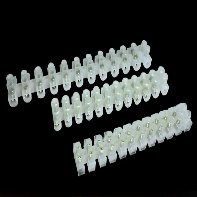 Factory Direct Sell H Type 12 Way Plastic Terminal Block 10 Pcs Pack