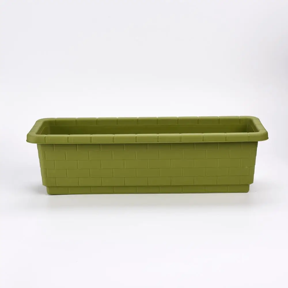 Hot sale Vegetable herb pots rectangle simple plastic flower pot modular planter boxes succulent Gardening Containers