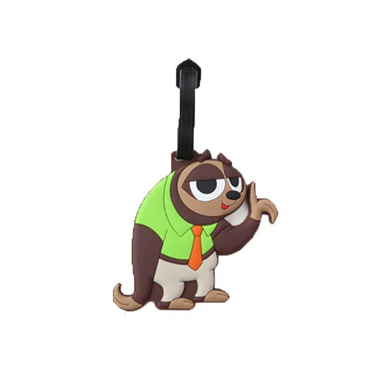 Personalized suitcase shaped luggage tag for backpack